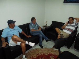 Na foto, Carlos Henrique, Celso Policcicci e Iury Abrão