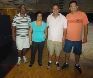 Na foto, Carlos Henrique, Camila, Iury e M arinho