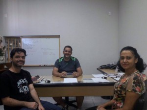 Pelo Dec Iury Abrão, e pela Escola a Coordenadora Carmem Silvia Pires Nóbrega acertaram a parceria