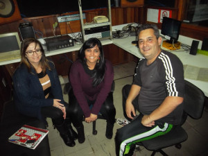 Alessandra Ferreira, Ana Paula Lacerda e Iury Abrão, em entrevista na Difusora divulgando a Programação Euclidiana 2017